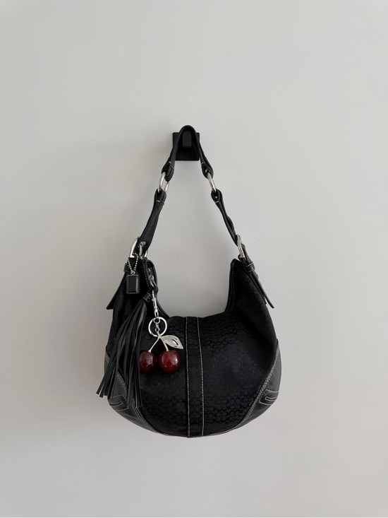 Coach Handbags - Vintage Coach Signature Jacquard Canvas Soho Hobo Bag